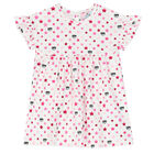 فستان بالشعار باللون الأبيض والوردي, 1, hi-res