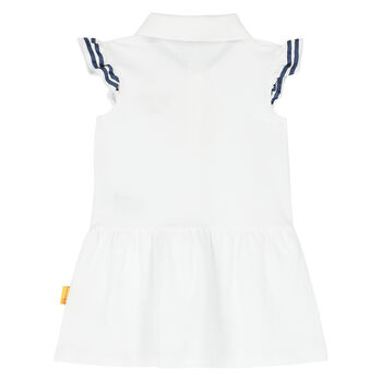 Girls White Teddy Dress