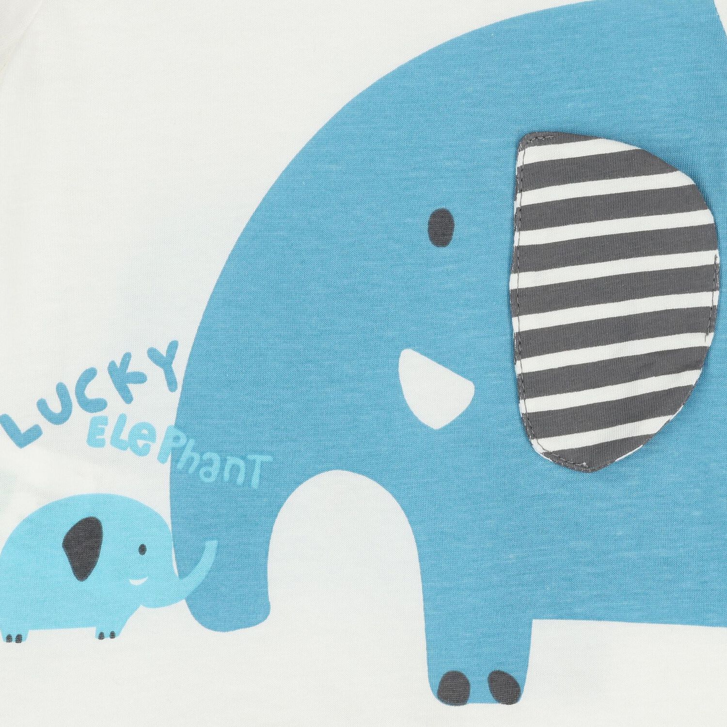 Baby Boys White Elephant Romper, 1, hi-res