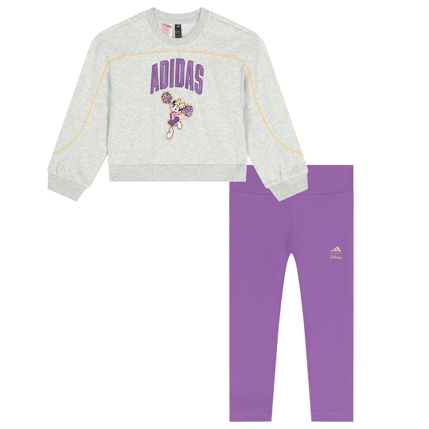 Girls Grey & Purple Disney Leggings Set, 1, hi-res