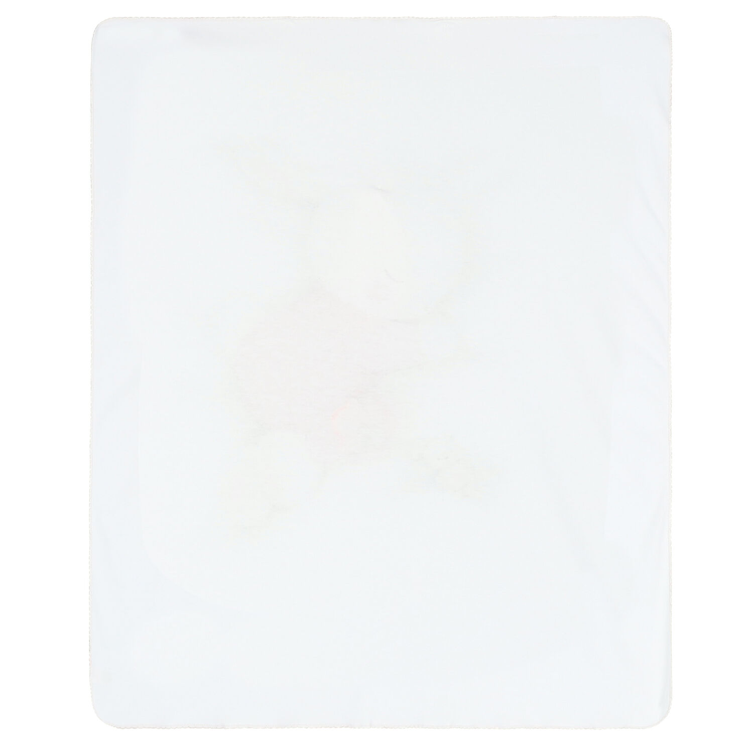 بطانية بطبعة أرنب باللون الأبيض والوردي للبنات, 1, hi-res