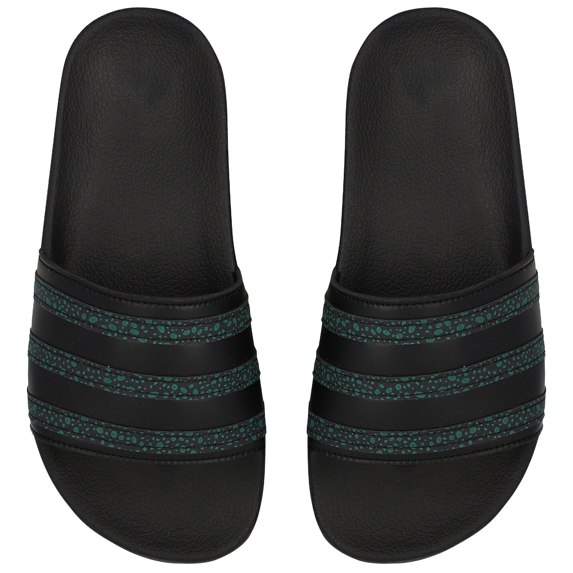 Adidas Kids Black Adilette J Sliders | Junior Couture USA