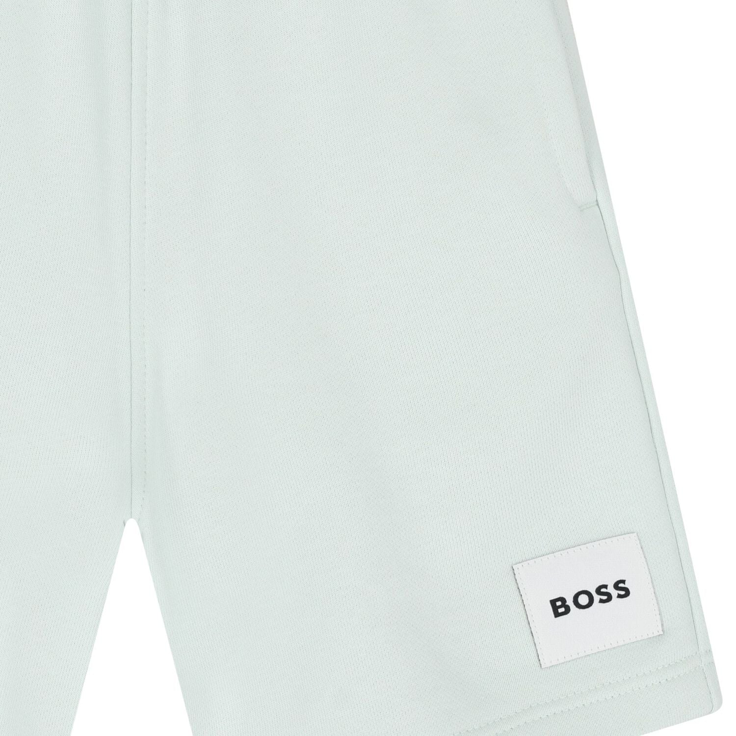 Boys Green Logo Shorts, 5, hi-res