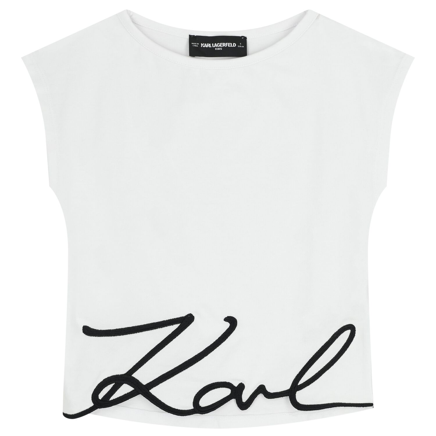 Girls Mini Me White Logo T-Shirt, 1, hi-res