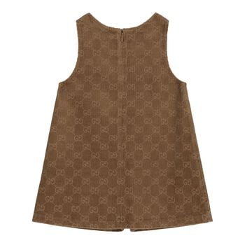 Baby Brown GG Logo Corduroy Dress 