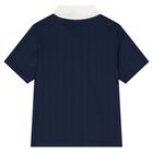 Boys Navy Blue Logo Shorts Set, 1, hi-res
