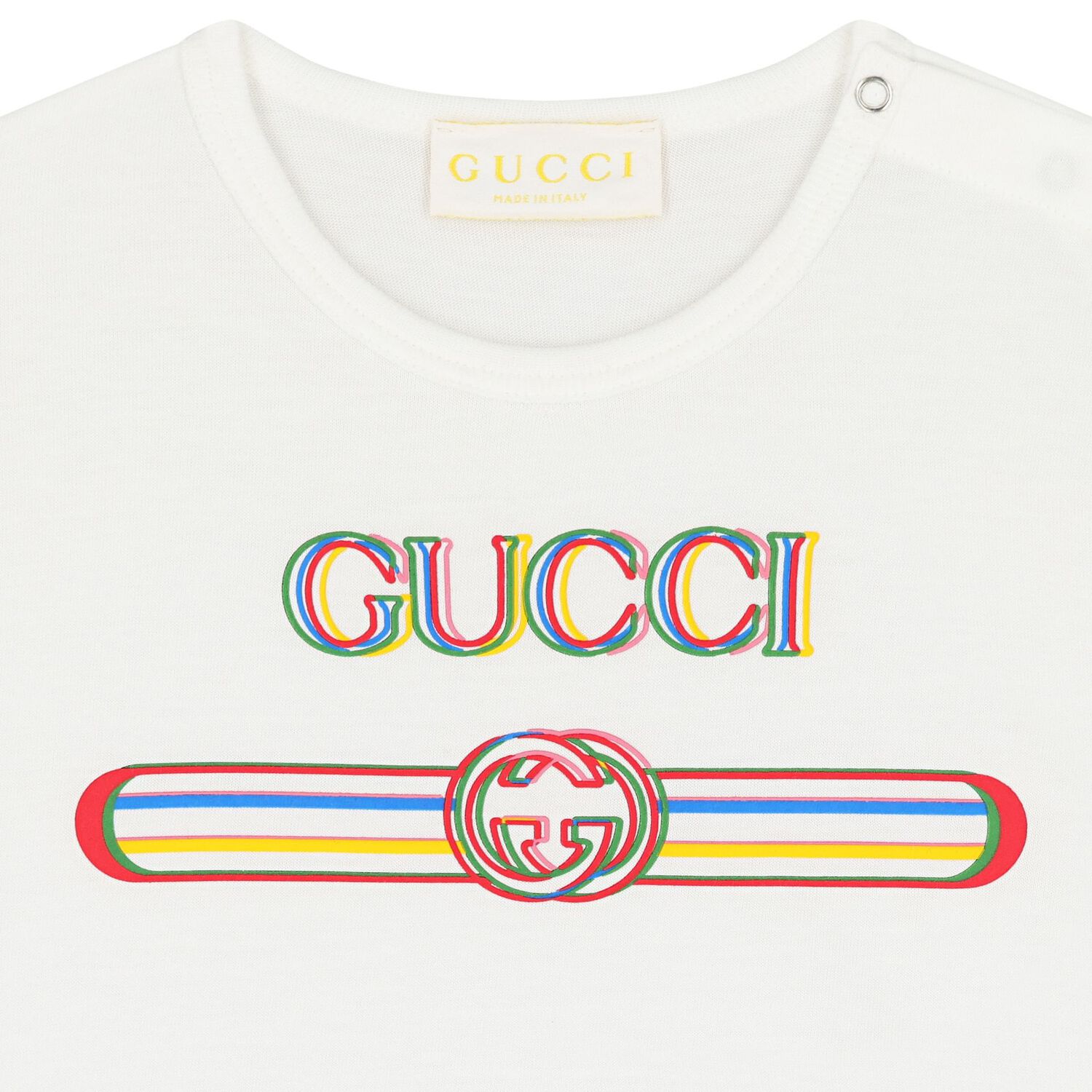 Younger Girls Ivory Logo T-Shirt, 1, hi-res