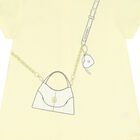 Younger Girls Yellow Bag Logo Dress, 2, hi-res