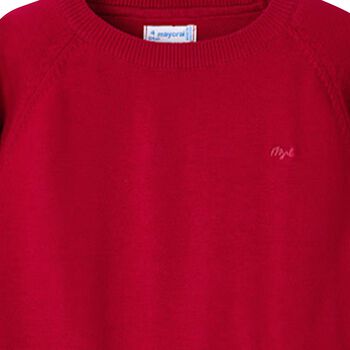 Boys Red Logo Sweatshirt