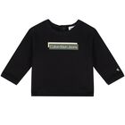 بدلة رياضية أولاد بالشعار باللون الأسود, 1, hi-res