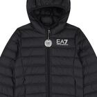 Boys Black Logo Jacket, 1, hi-res