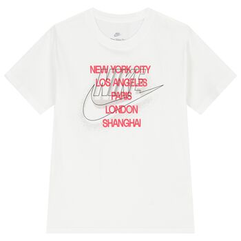 Boys White Logo T-Shirt