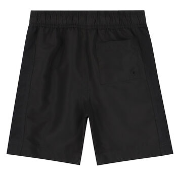 Boys Black Logo Swim Shorts