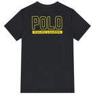 Boys Black Logo T-Shirt, 1, hi-res