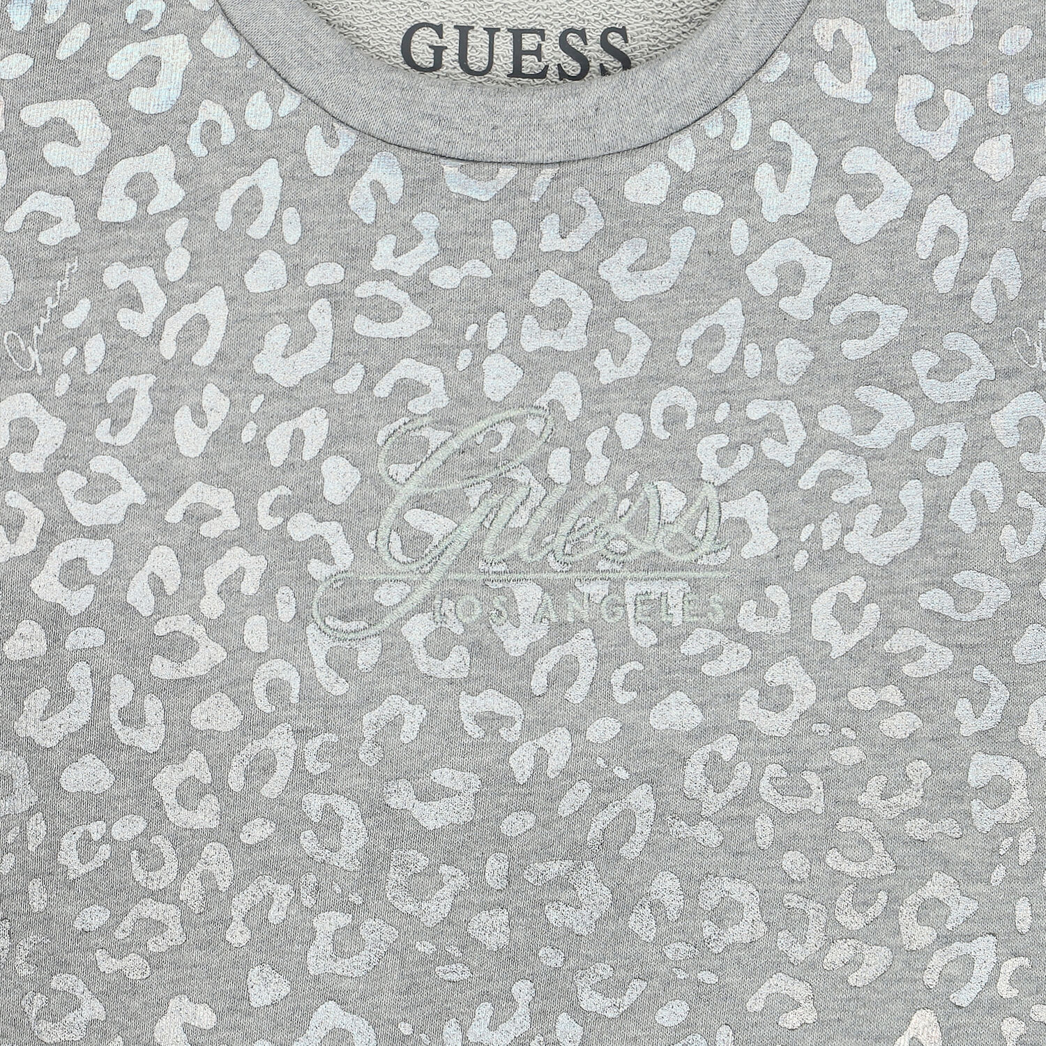 سويت شيرت بالشعار باللون الرمادى للبنات, 1, hi-res