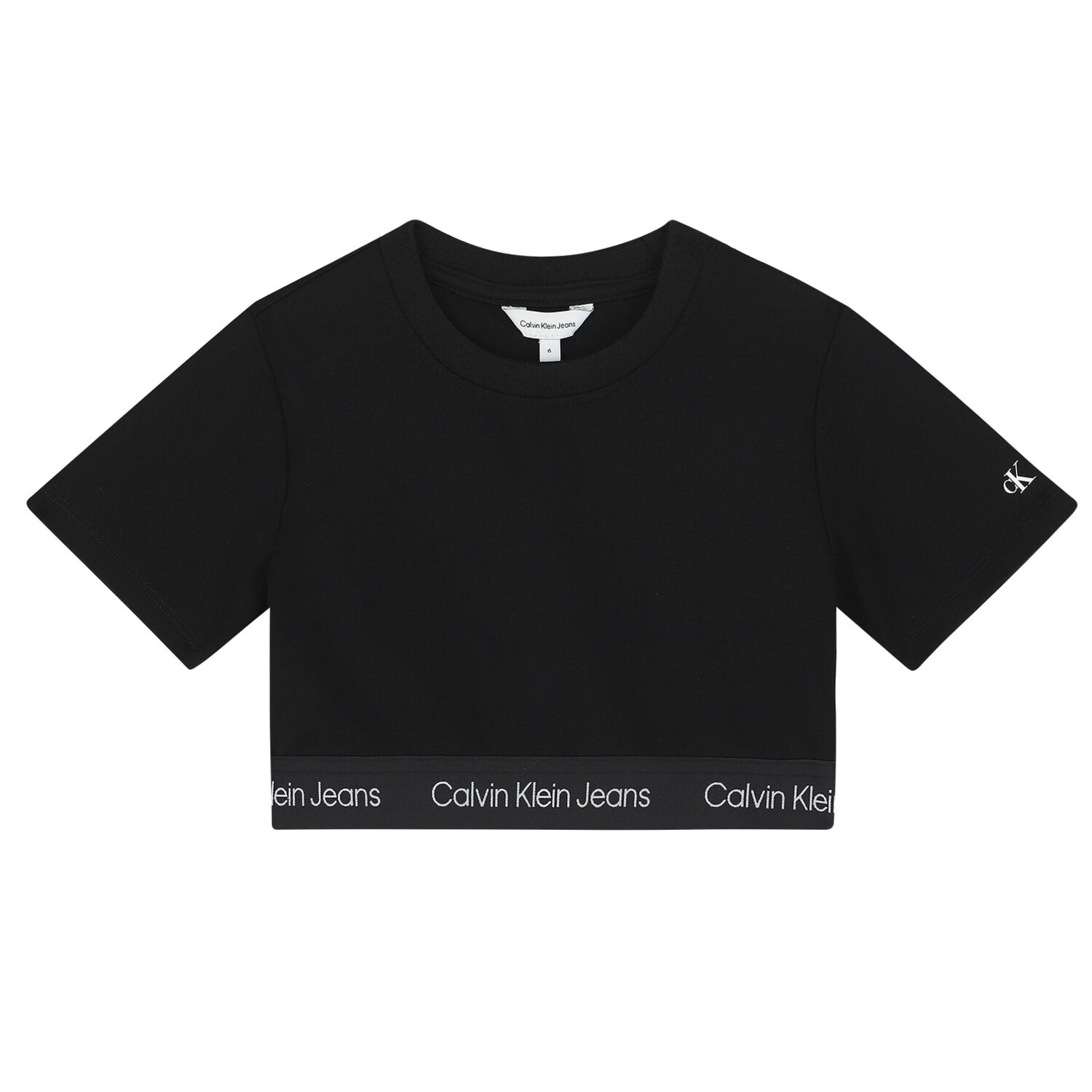 Girls Black Logo T-Shirt, 2, hi-res image number null