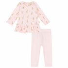 Baby Girls Pink Leggings Set, 1, hi-res