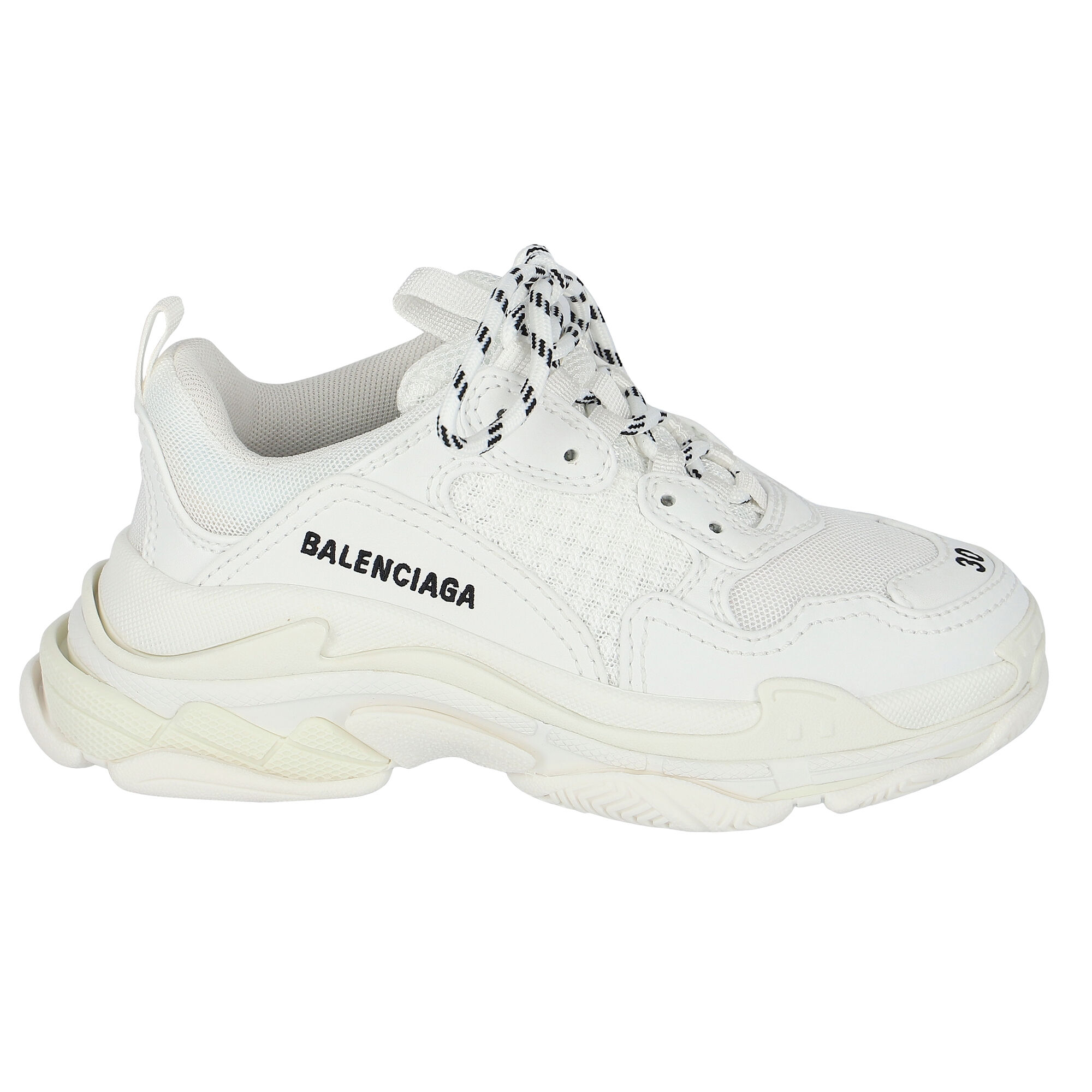 Balenciaga White Triple S Trainers Junior Couture USA