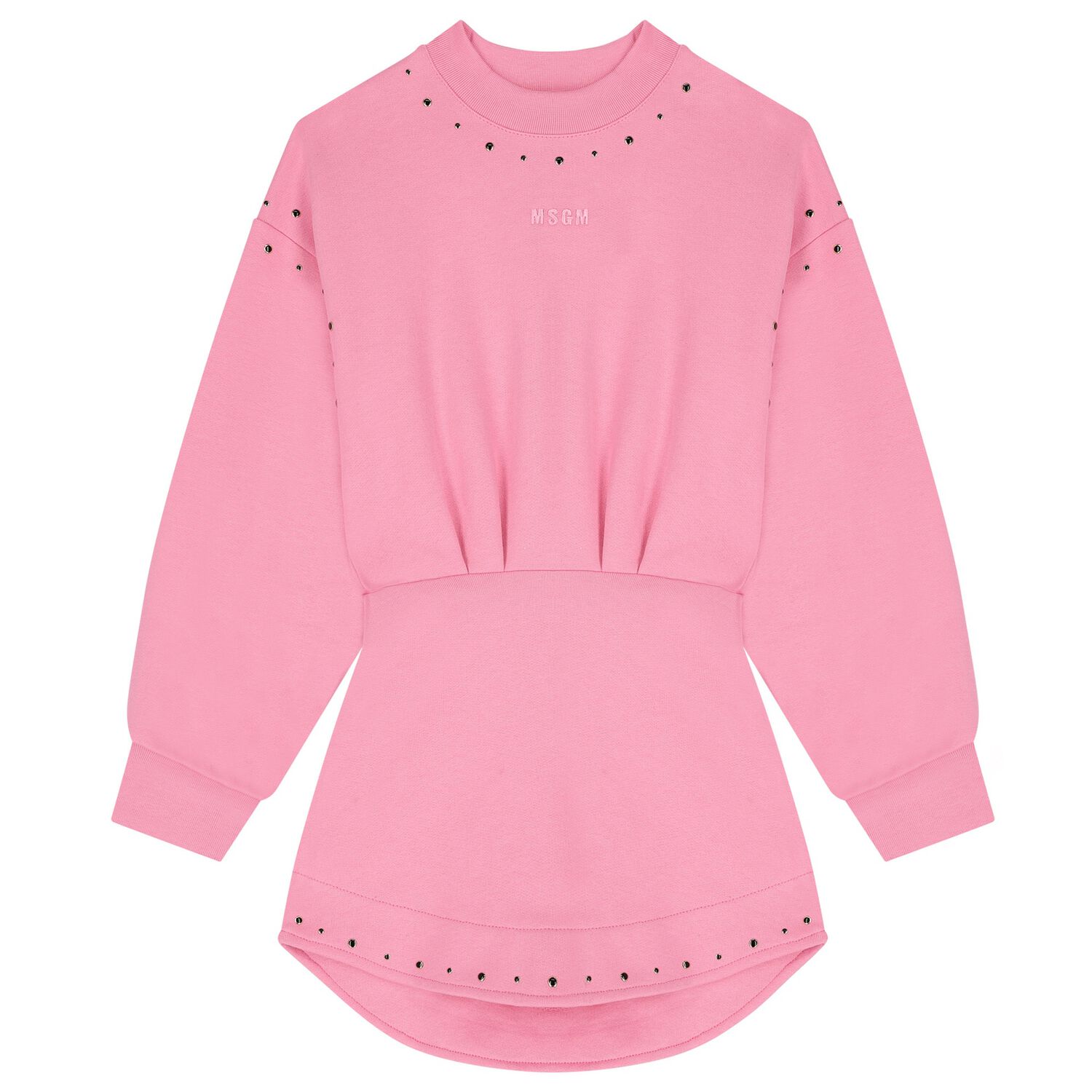 Girls Pink Logo Dress, 1, hi-res