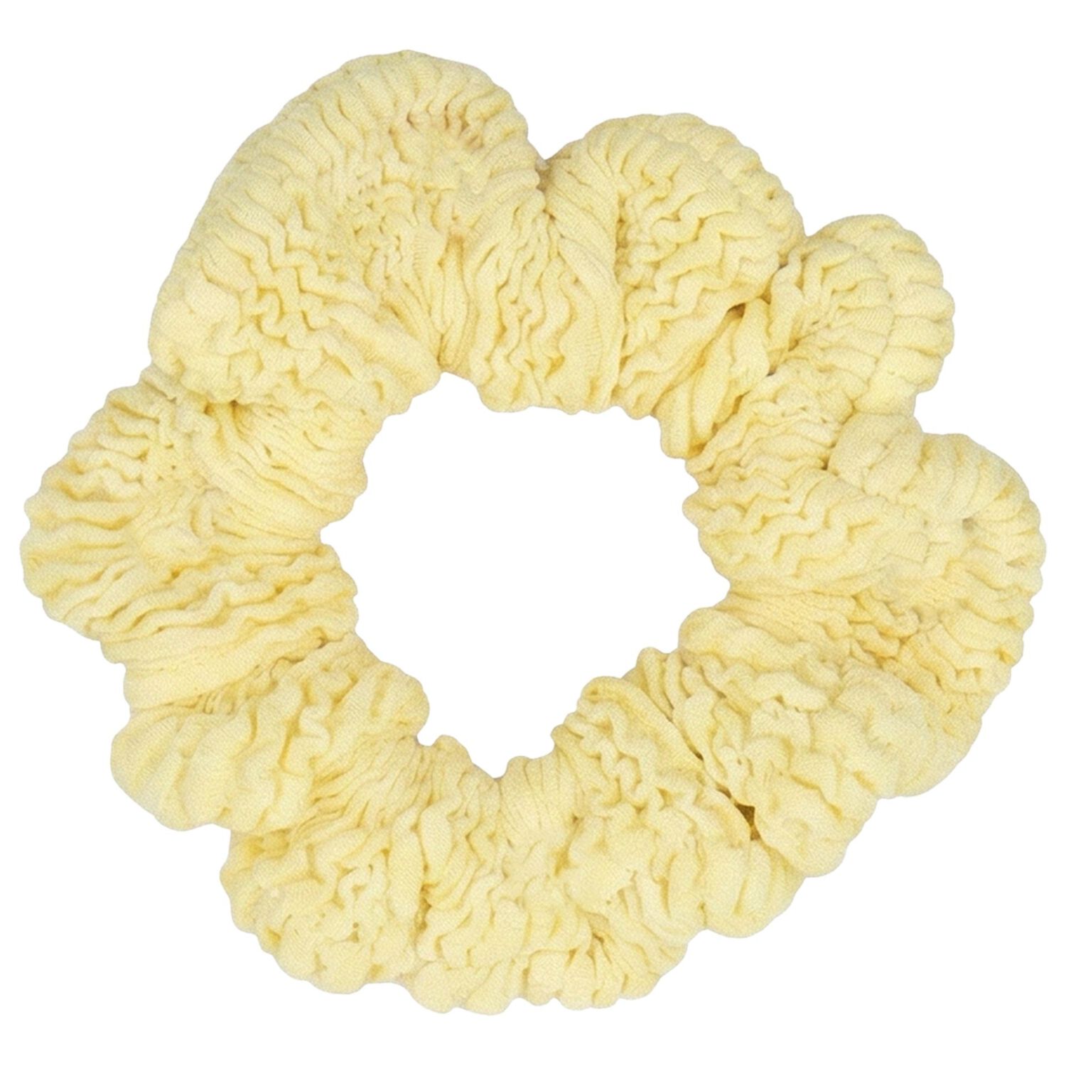 Girls Blue, Yellow & Purple Crinkle Scrunchies ( 3 Pack ), 2, hi-res