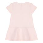 Younger Girls Pink Floral Logo Dress, 1, hi-res