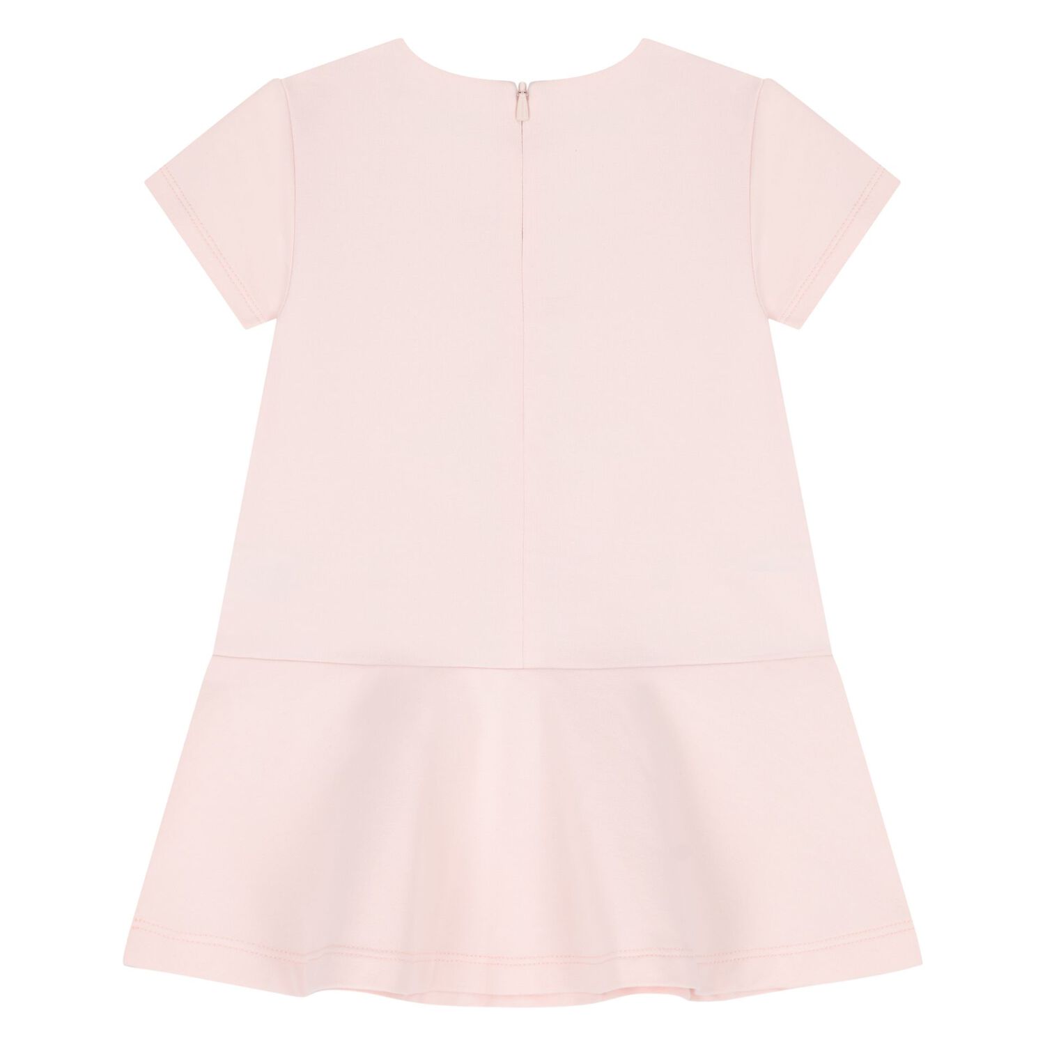 Younger Girls Pink Floral Logo Dress, 1, hi-res