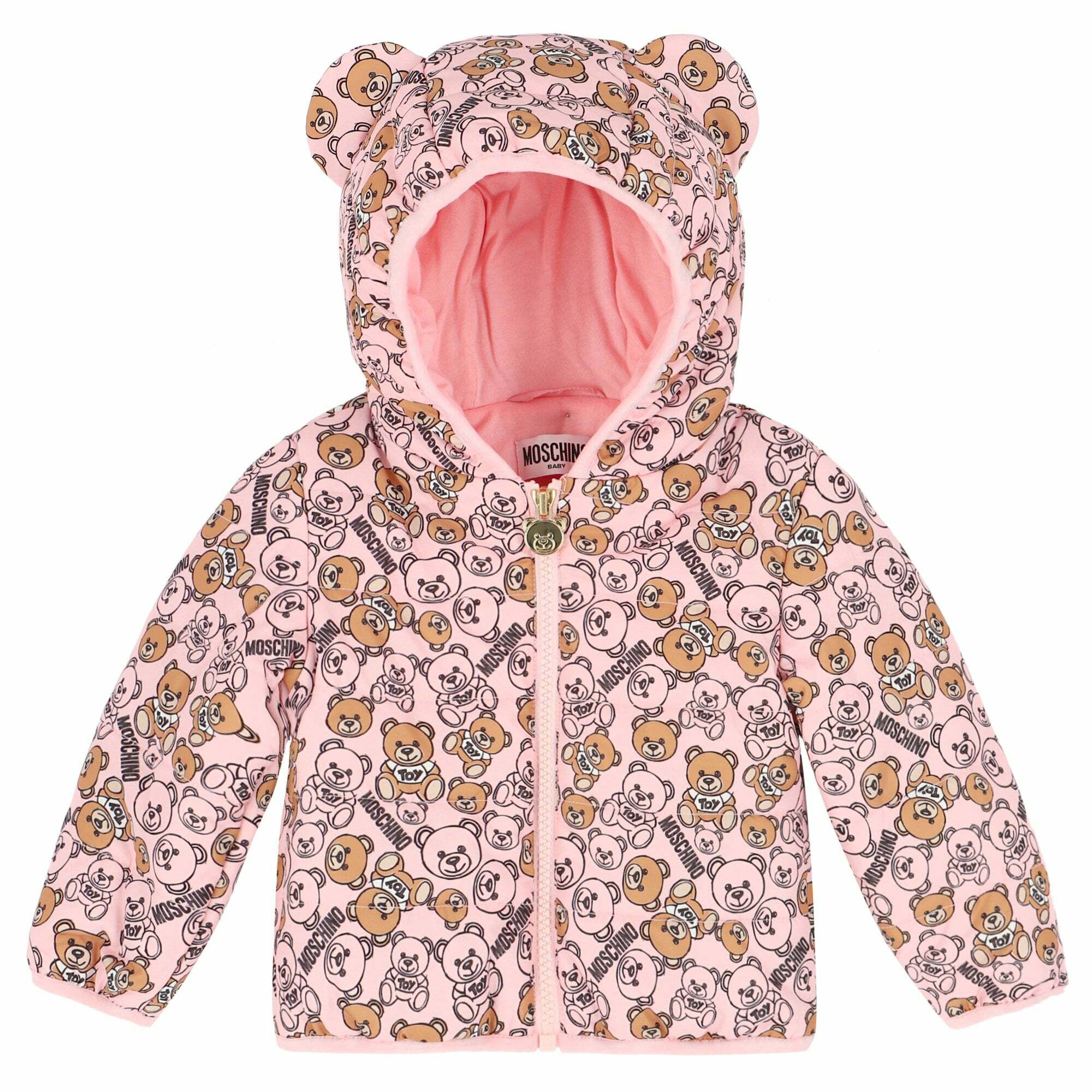Rose Gold 18 Months Hello Kitty Baby Girls Puffer Jacket with Hood 
