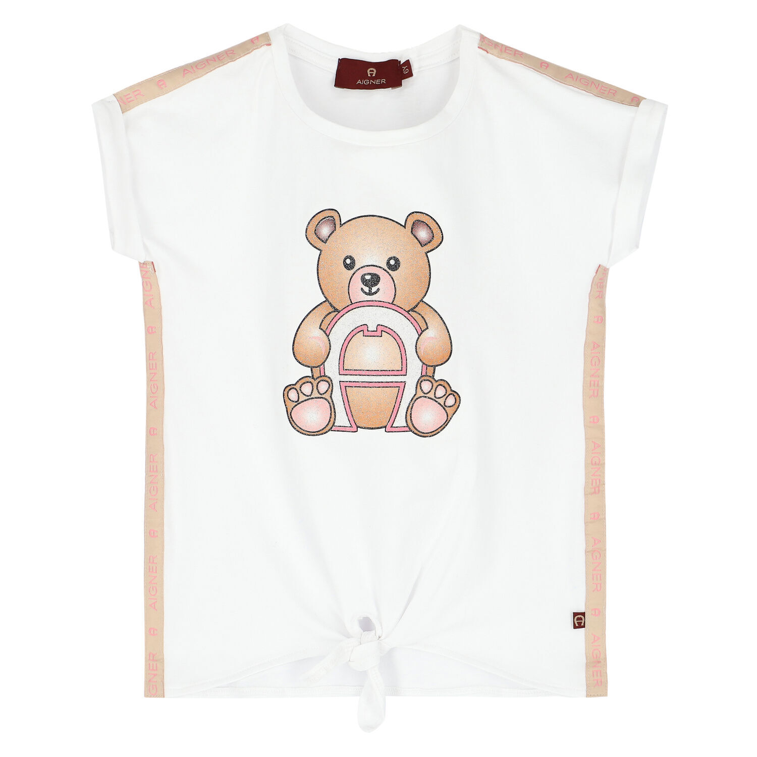 Girls White Logo T-Shirt, 1, hi-res image number null