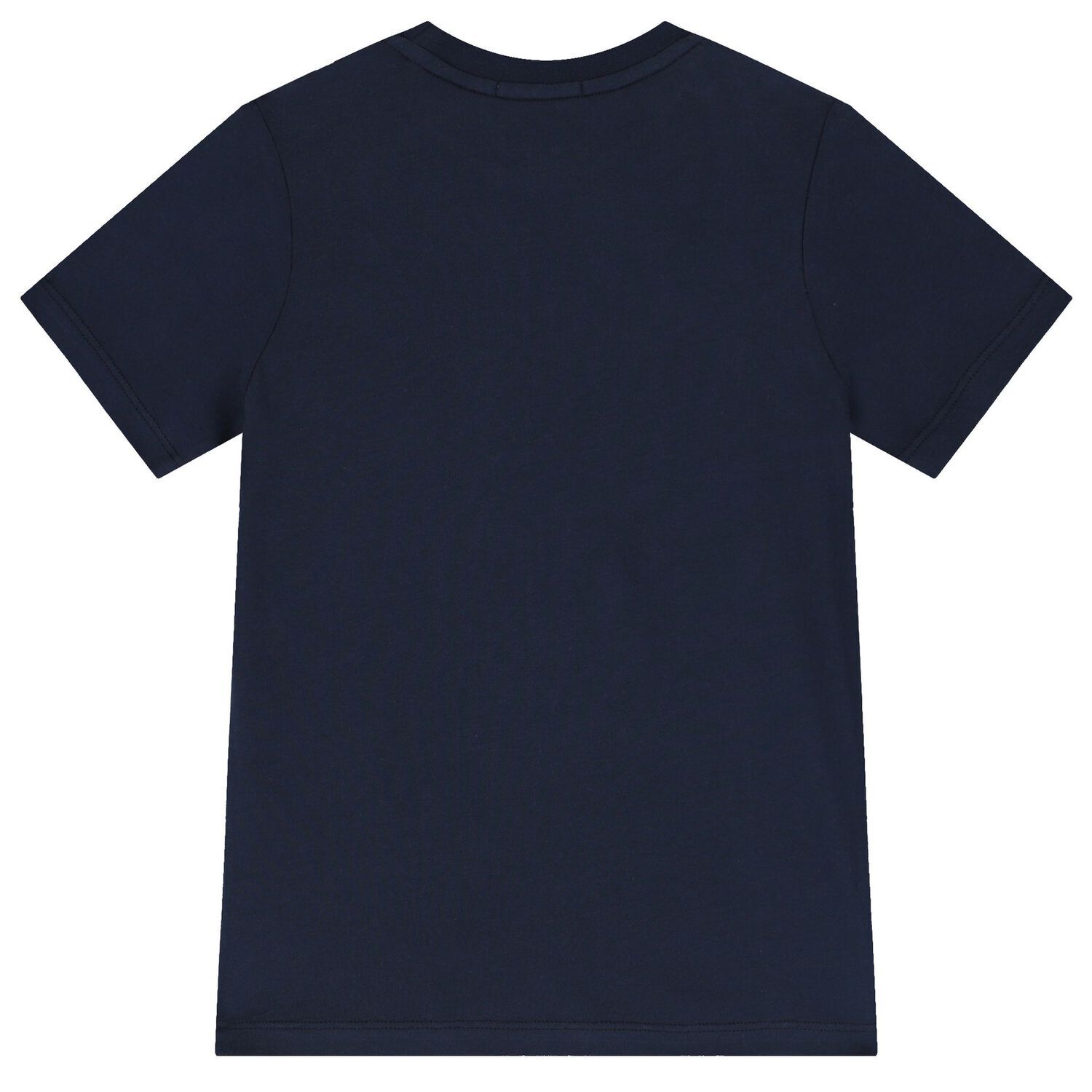 Boys Navy Blue & Gold Logo T-Shirt, 3, hi-res image number null