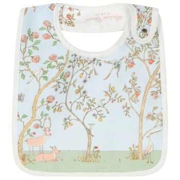 Baby Boys Blue & Ivory In Bloom Bib