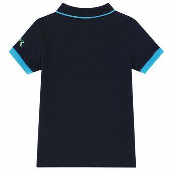 Boys Navy Logo Polo Shirt