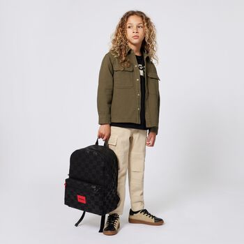Black Logo Backpack