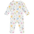 Baby Boys White Space Babygrow, 1, hi-res
