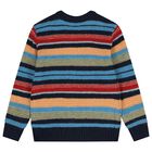 Boys Multi-Coloured Striped Jacket, 1, hi-res