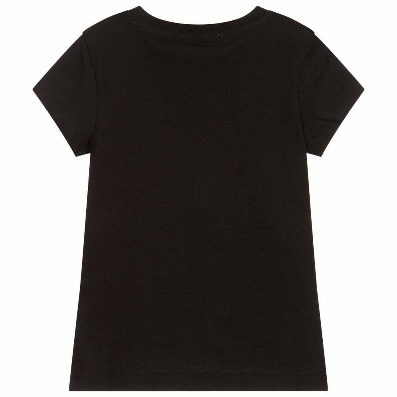 Girls Black Logo T-Shirt, 2, hi-res image number null