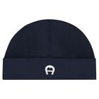 Baby Boys Navy Blue Logo Hat, 3, hi-res