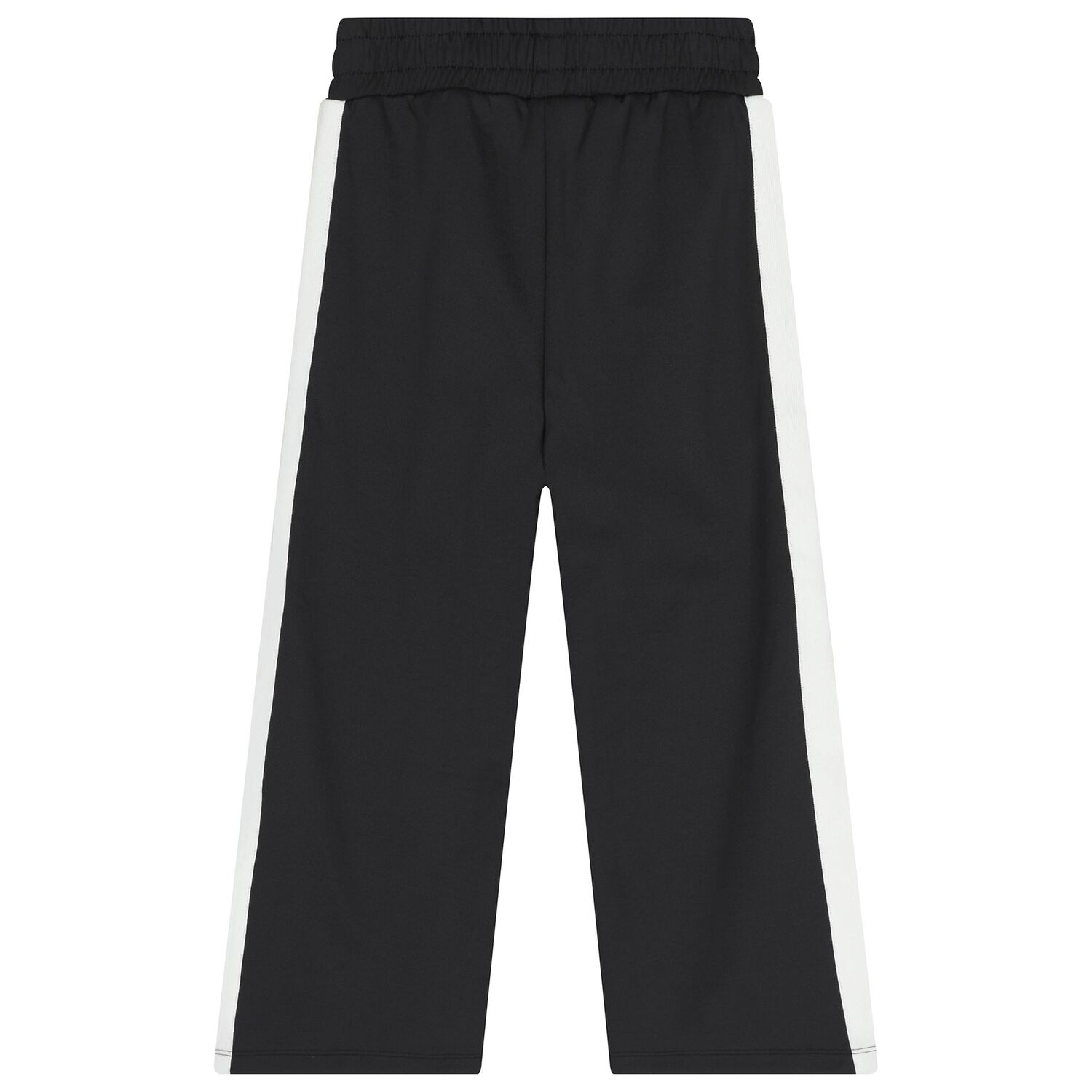 Girl Black Logo Trousers, 1, hi-res