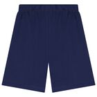 Boys White & Navy Blue Marvel Shorts Set, 1, hi-res