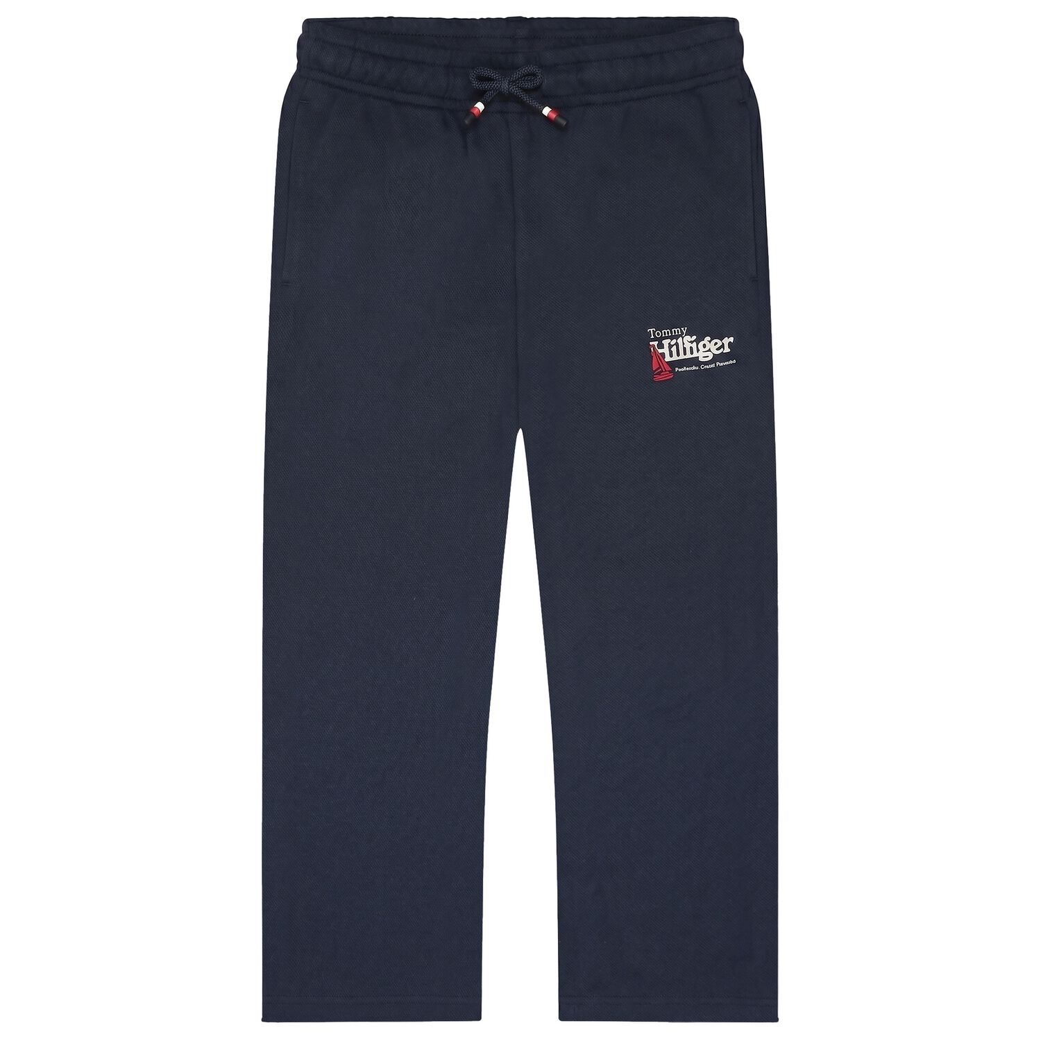 Boys Navy Blue Logo Joggers, 1, hi-res
