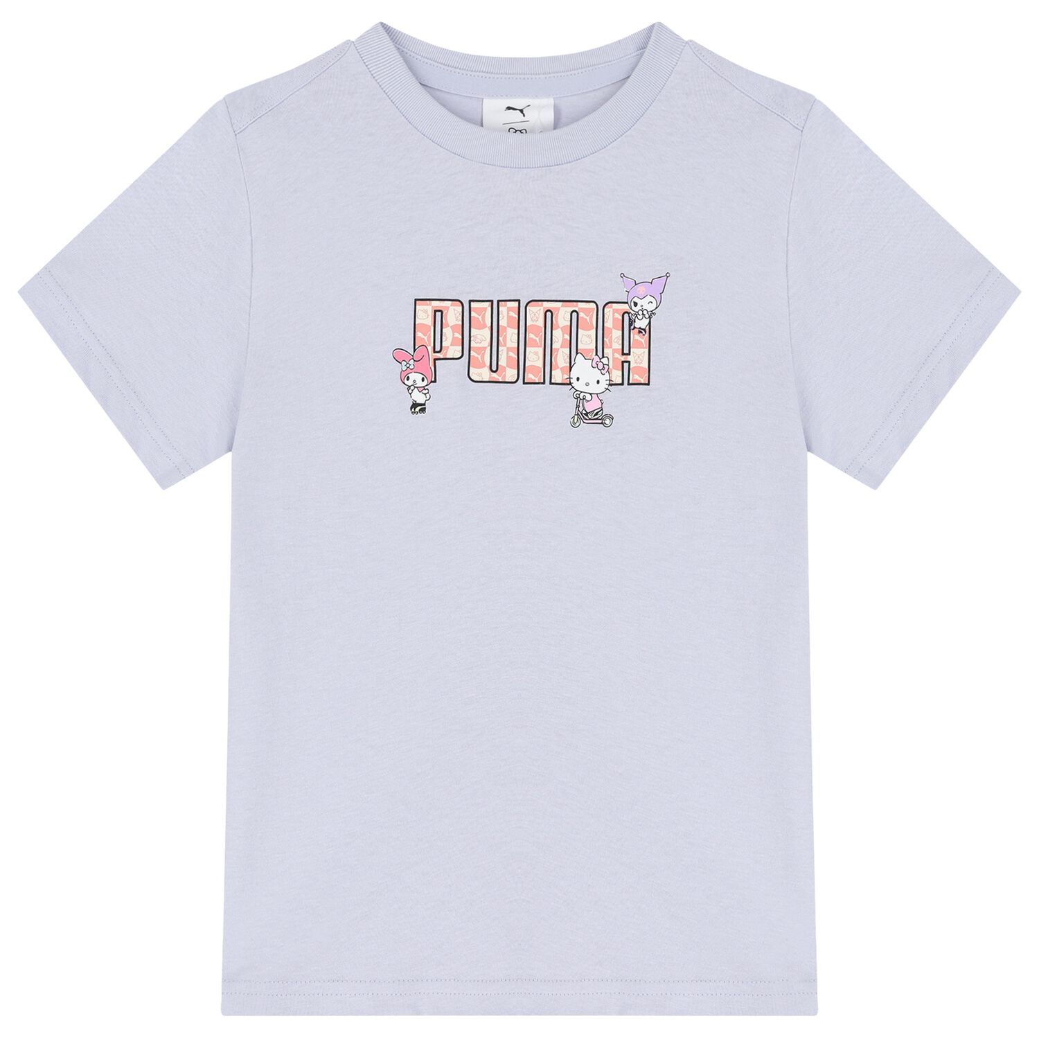 Girls Purple Hello Kitty Logo T-Shirt, 3, hi-res image number null