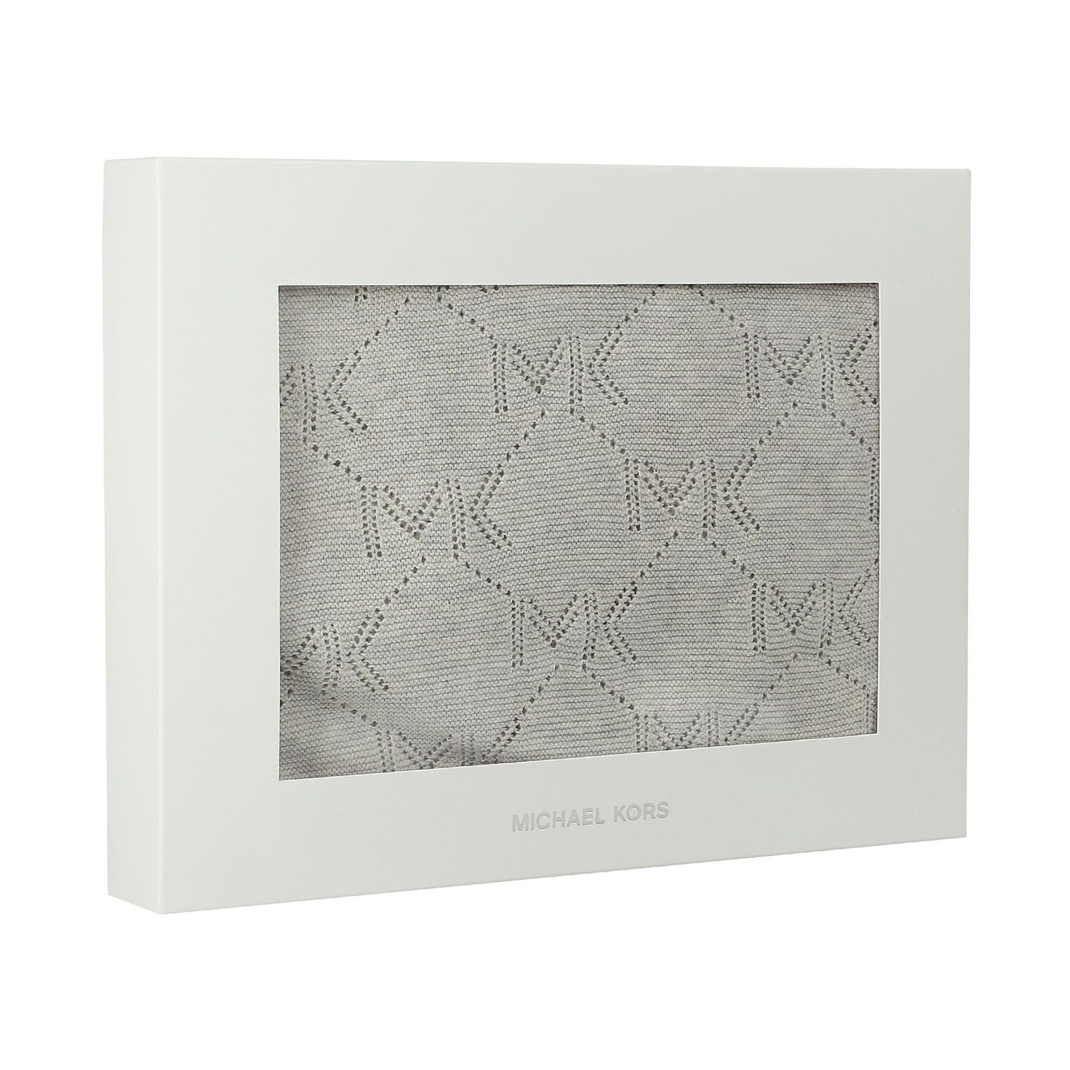 Grey Logo Knitted Baby Blanket, 1, hi-res image number null