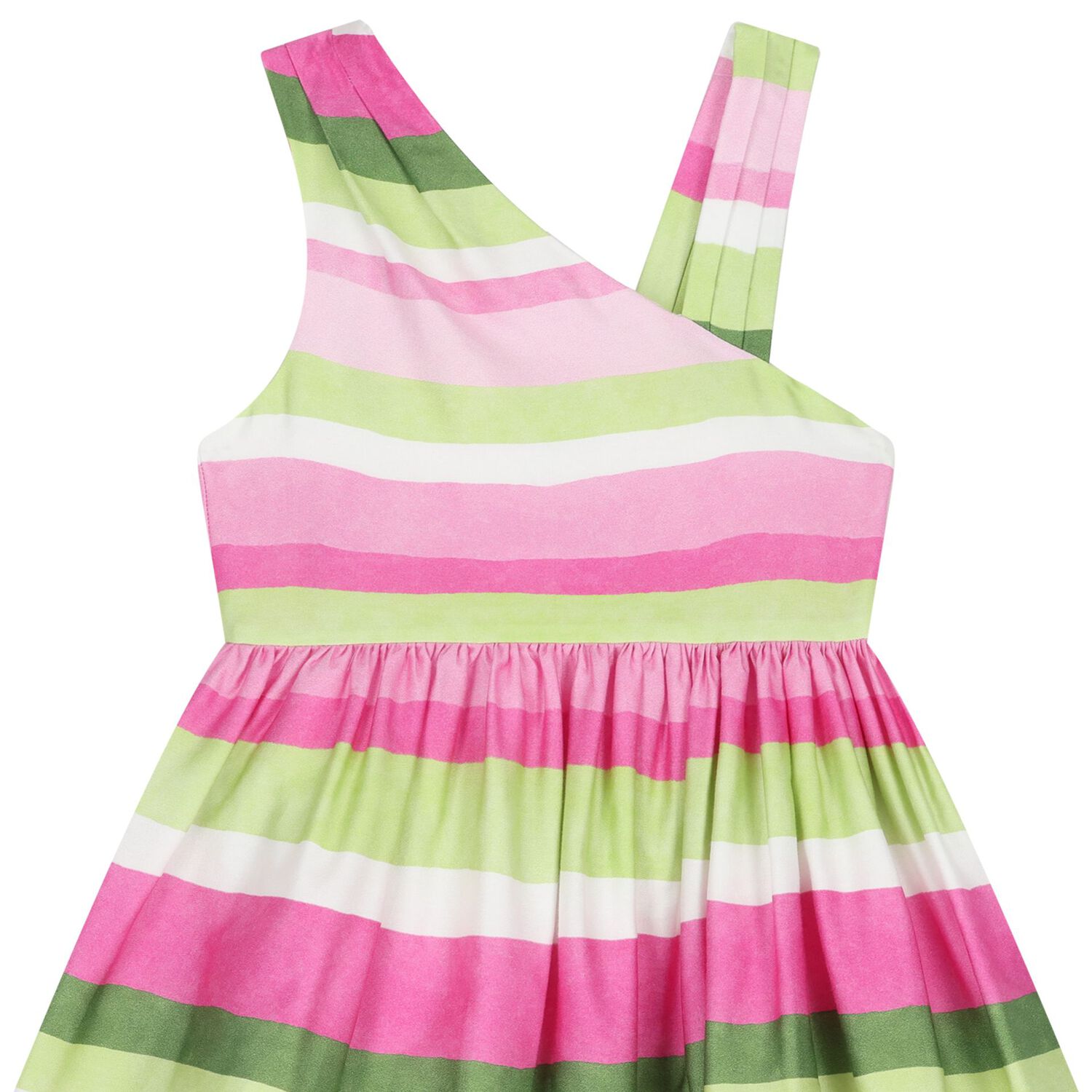 Girls Multi-Coloured Striped Dress, 2, hi-res image number null