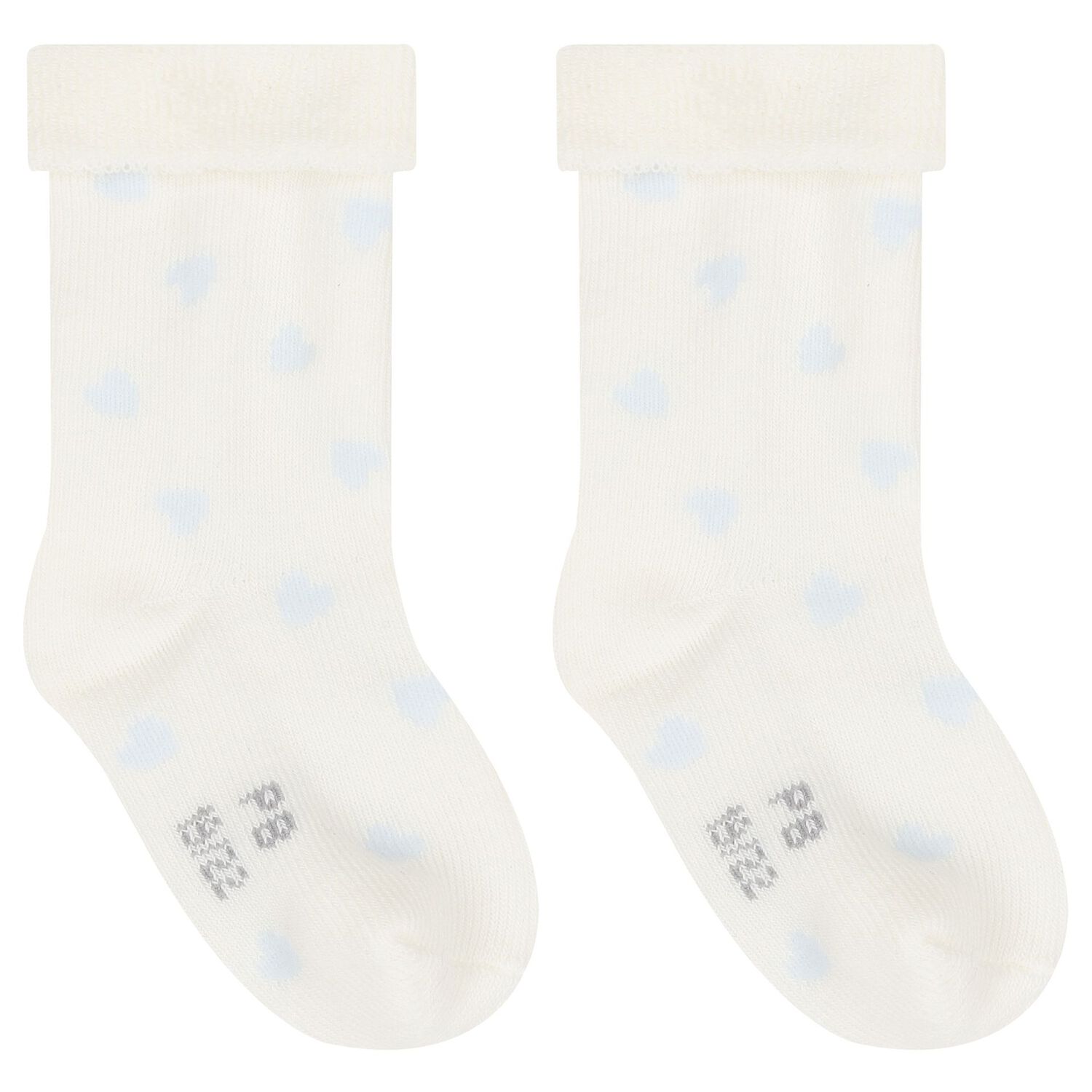 Baby Boys Ivory & Blue Socks ( 3-Pack ), 1, hi-res