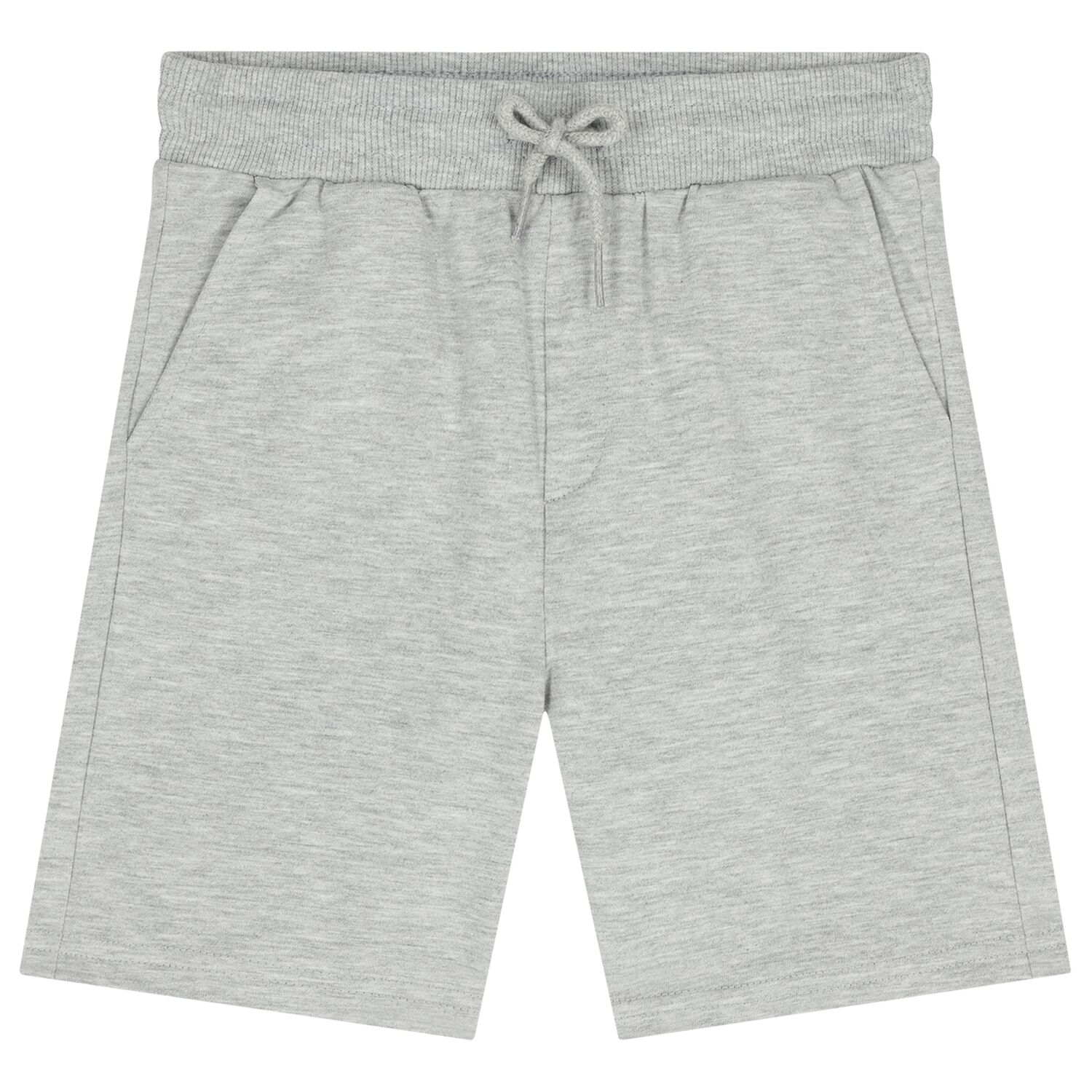 Boys Grey Logo Shorts, 1, hi-res