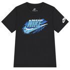 Boys Black Icy Futura Logo T-Shirt, 1, hi-res