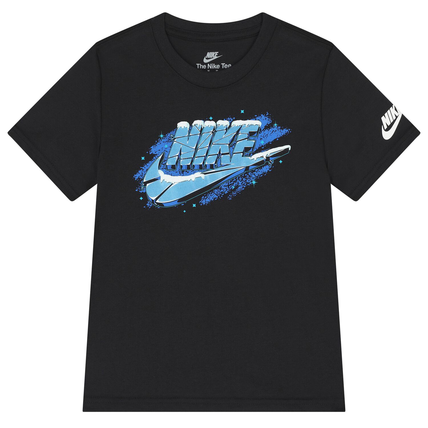 Boys Black Icy Futura Logo T-Shirt, 1, hi-res