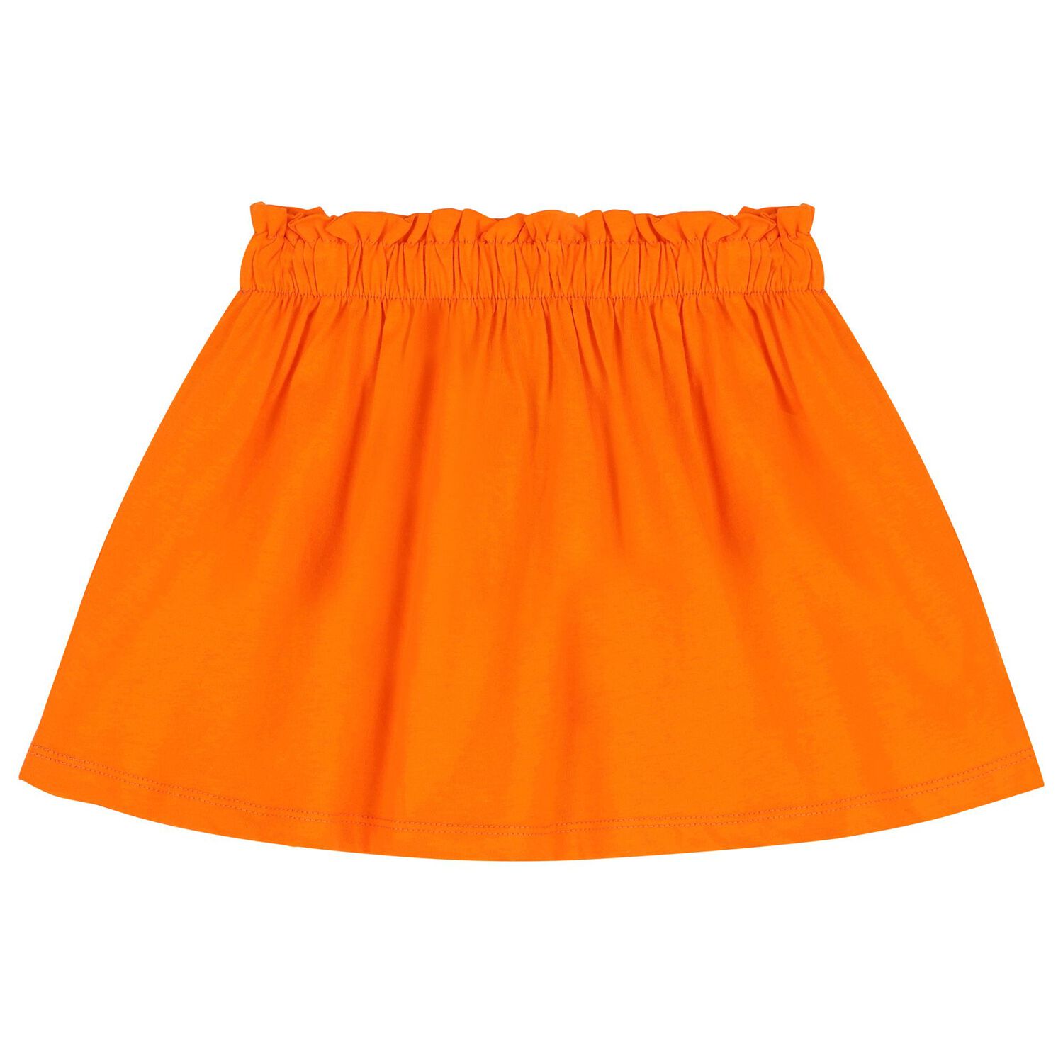 Girls Orange & White Skirt Set (3 Piece), 1, hi-res