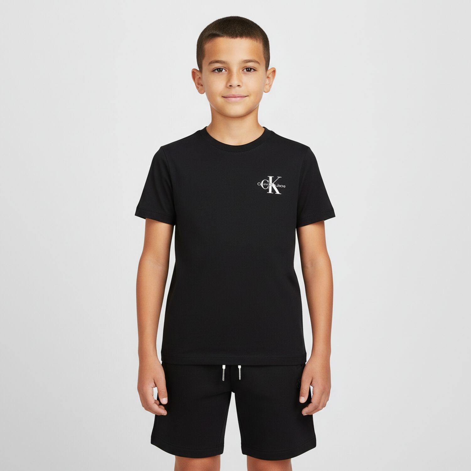Boys Black Logo T-Shirt, 2, hi-res
