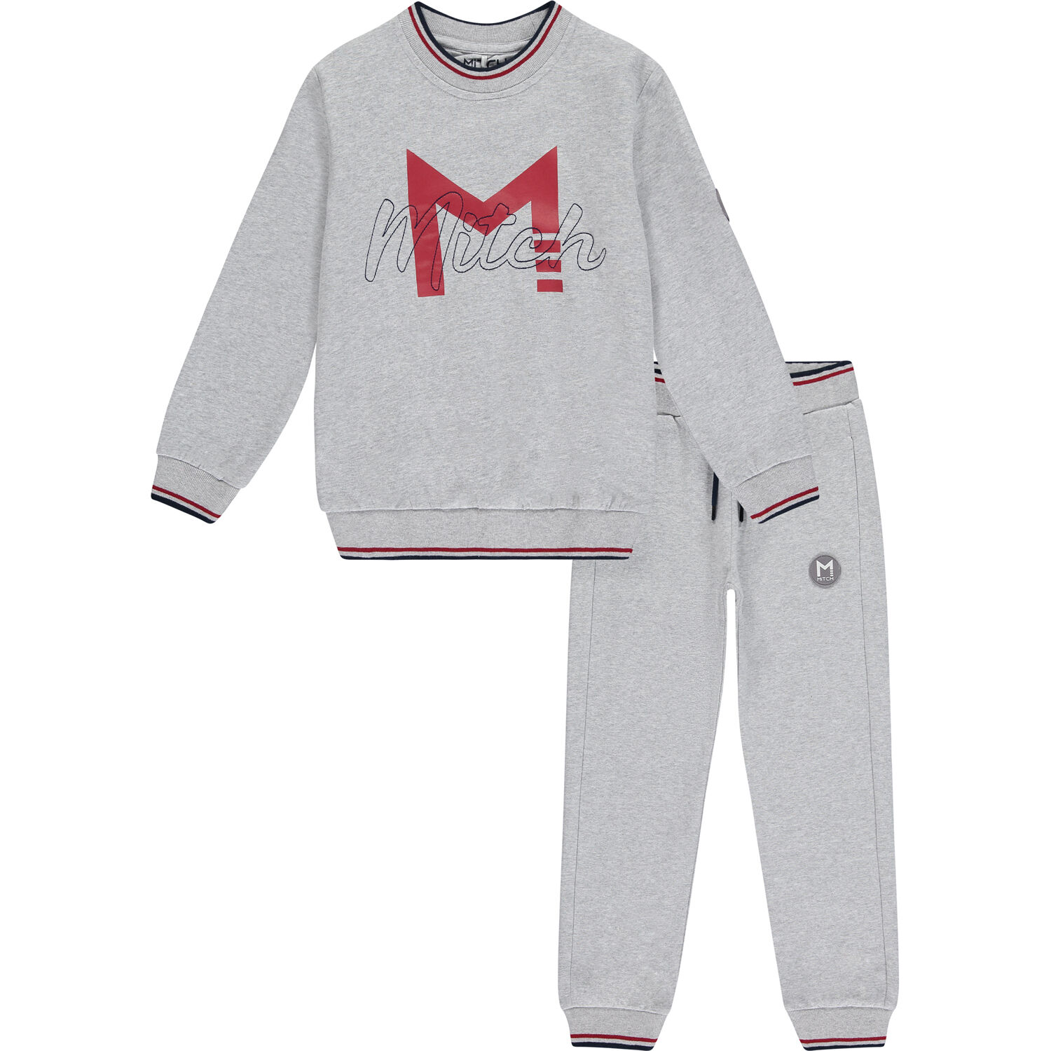 Boys Grey Logo Tracksuit, 1, hi-res image number null