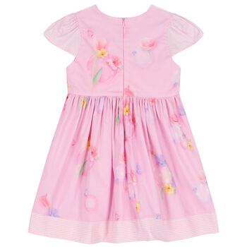 Girls Pink Floral Dress